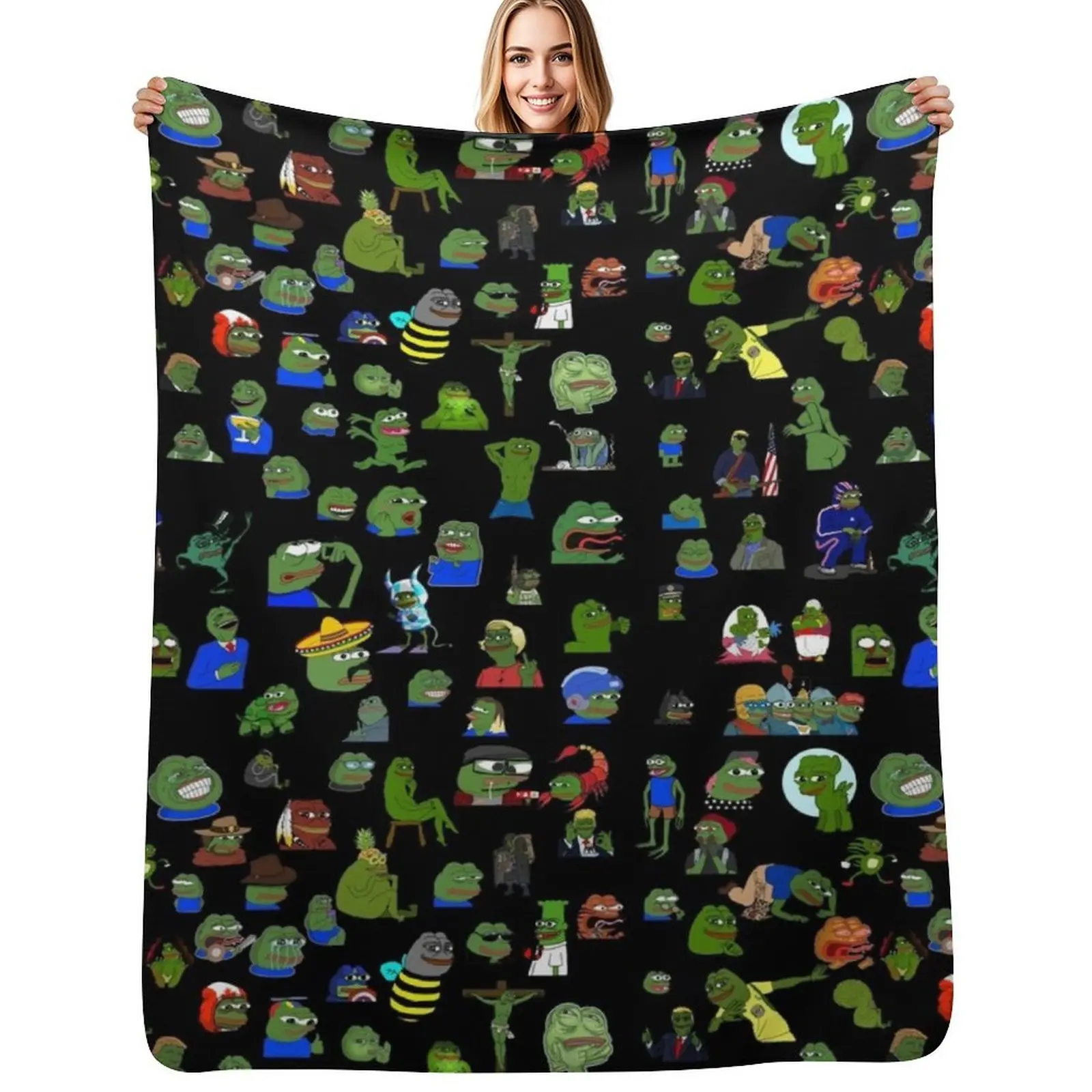 So Many Pepe's design Throw Blanket Warm Flannel Blanket for Couch Chair Bedroom
So Many Pepe's design Throw Blanket Warm Flannel Blanket for Couch Chair Bedroom