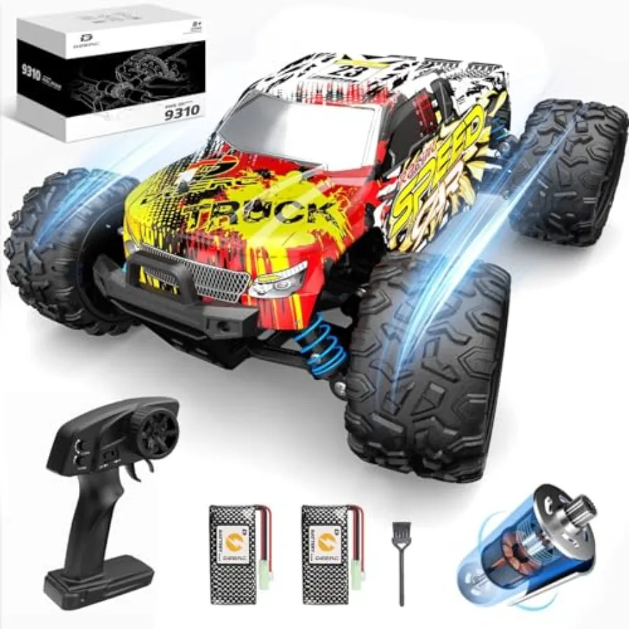 RC Cars for off-road use, ABS plastic, black, 30+MPH speed, 1:16 scale, 4WD, 2.4GHz control, includes 2 batteries for 40min pla
RC Cars for off-road use, ABS plastic, black, 30+MPH speed, 1:16 scale, 4WD, 2.4GHz control, includes 2 batteries for 40min pla