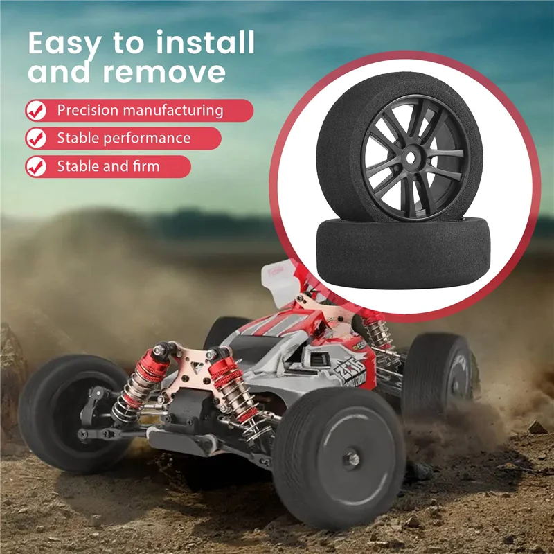 【AA04】4Pcs 66Mm Foam Tire Sponge Tyre Wheel Rim Set For Wltoys 144001 124016 124017 124018 124019 104001 RC Car Upgrade Parts
【AA04】4Pcs 66Mm Foam Tire Sponge Tyre Wheel Rim Set For Wltoys 144001 124016 124017 124018 124019 104001 RC Car Upgrade Parts