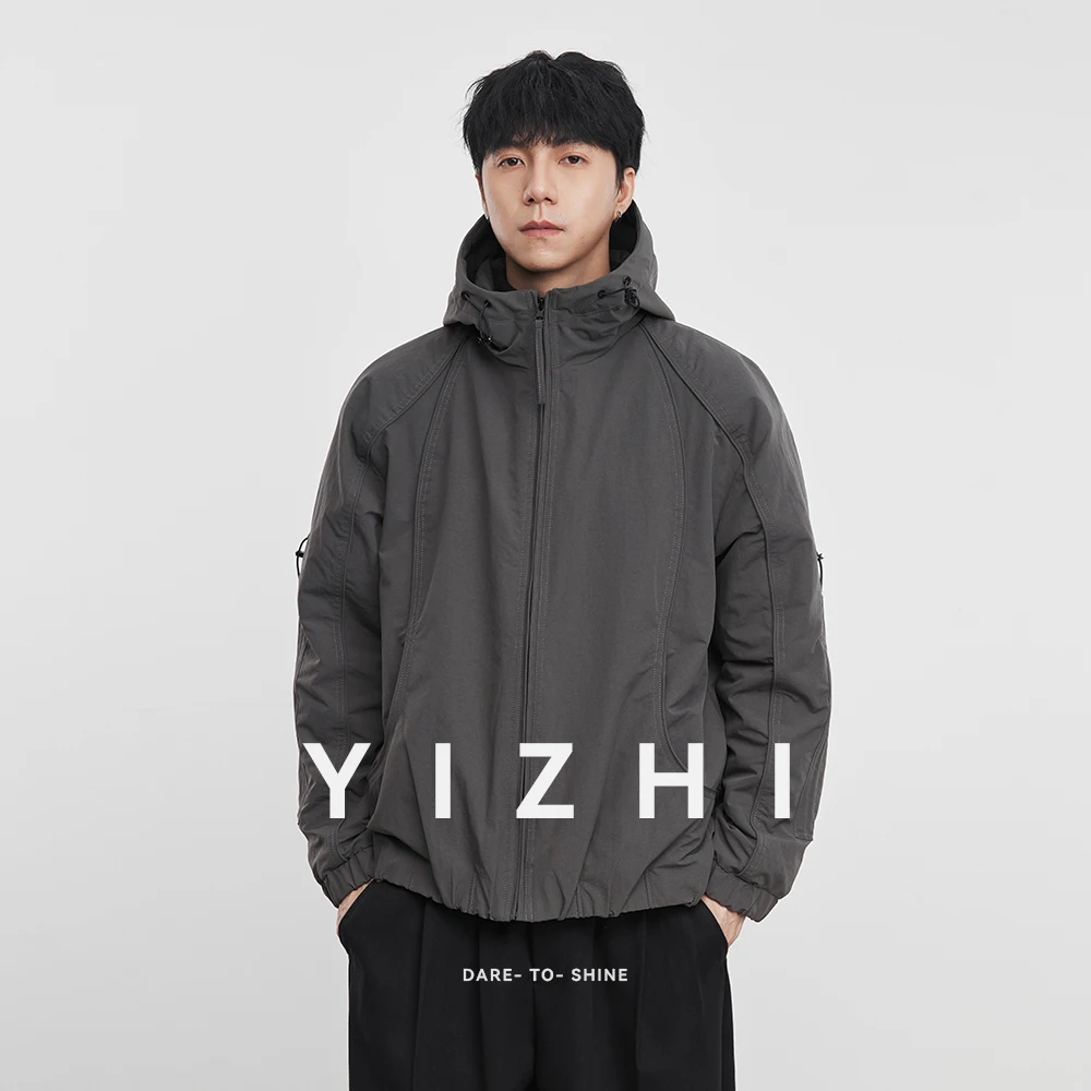 Men's Casual Full - Zip Hooded Jacket Gray Windproof Long Sleeve Outerwear Fashion Autumn Winter Daily Wear Top
Men's Casual Full - Zip Hooded Jacket Gray Windproof Long Sleeve Outerwear Fashion Autumn Winter Daily Wear Top