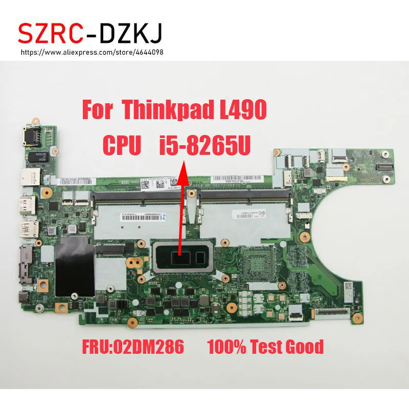 Original For Lenovo Thinkpad L490 Laptop Motherboard CPU i5-8265U Test Good NM-B931 02DM286
Original For Lenovo Thinkpad L490 Laptop Motherboard CPU i5-8265U Test Good NM-B931 02DM286
