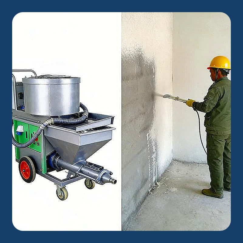 Efficient Professional Electric Mortar Cement Plaster Machine Spray Pump for Wall Rendering Renovation Work Customized Hot Sale
Efficient Professional Electric Mortar Cement Plaster Machine Spray Pump for Wall Rendering Renovation Work Customized Hot Sale