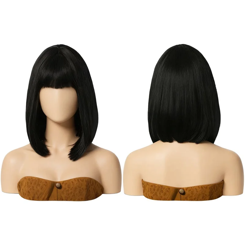 14 Inch Black Straight Bob Wig with Bangs Natural Looking Heat Resistant Synthetic Wig For Women Daily Party Cosplay Easy Wear
14 Inch Black Straight Bob Wig with Bangs Natural Looking Heat Resistant Synthetic Wig For Women Daily Party Cosplay Easy Wear
