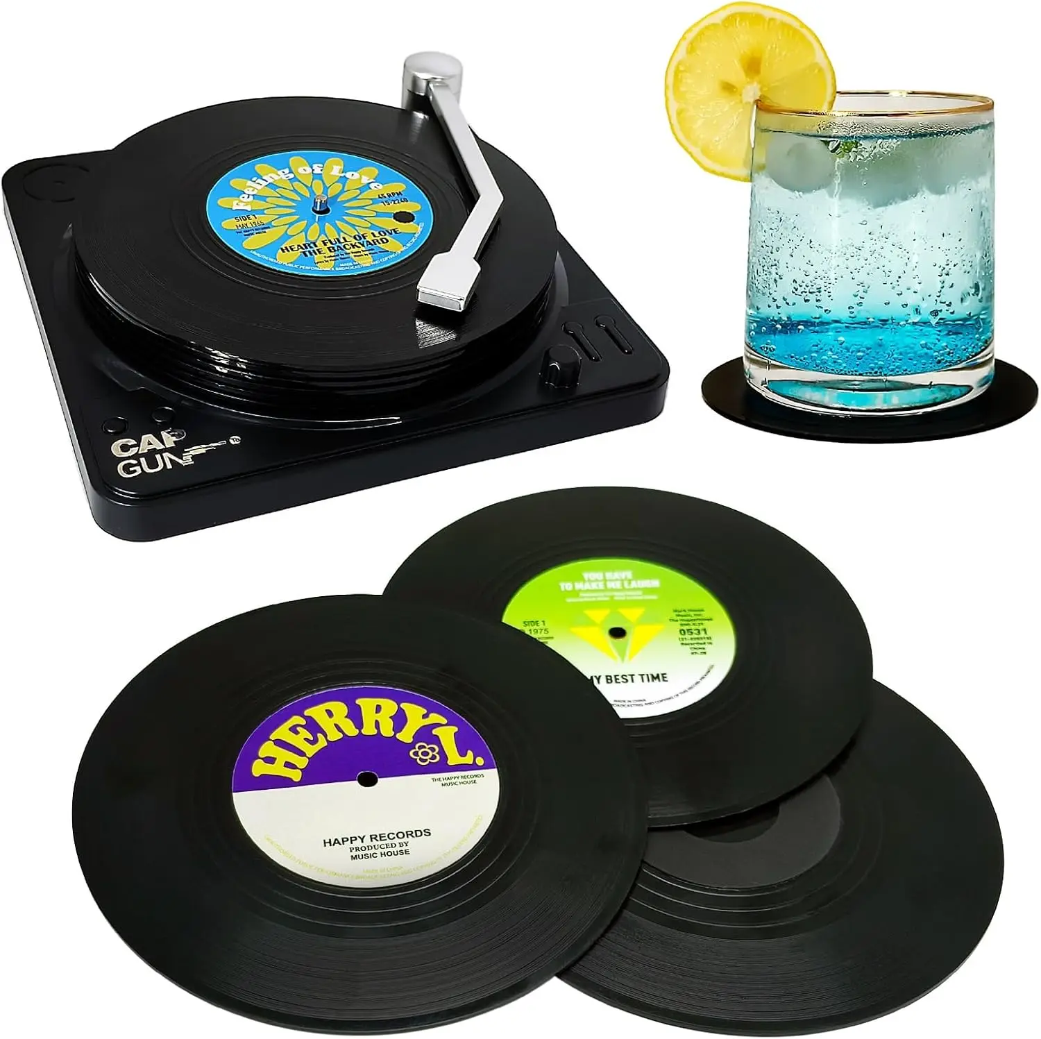 6PC Retro Vinyl Record Cup Coaster with Player Anti-slip Coffee Coasters Heat Resistant Music Drink Mug Mat Table Placemat Decor
6PC Retro Vinyl Record Cup Coaster with Player Anti-slip Coffee Coasters Heat Resistant Music Drink Mug Mat Table Placemat Decor