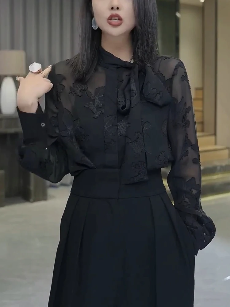 Весенняя коллекция 2025: Корейский прозрачный повседневный топ с цветочным узором и длинными рукавами для полных женщин, комфортный, скрывающий недостатки фигуры.
Весенняя коллекция 2025: Корейский прозрачный повседневный топ с цветочным узором и длинными рукавами для полных женщин, комфортный, скрывающий недостатки фигуры.