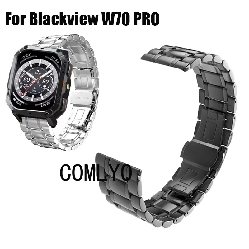 Для Blackview W70 PRO умные часы ремешок из нержавеющей стали металлический ремешок мужской роскошный ремень
Для Blackview W70 PRO умные часы ремешок из нержавеющей стали металлический ремешок мужской роскошный ремень