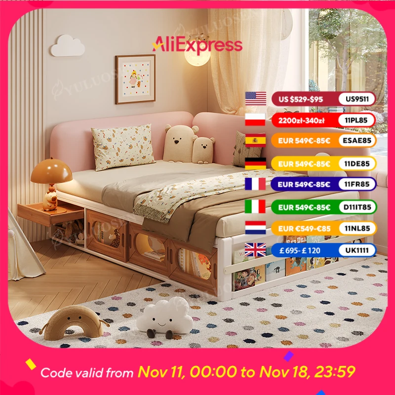 Full Size Sleeping Kids Bed Boundary Comforter Bedroom Princess Baby Bed Girls Modern Style Camas Infantiles Kids Furniture
Full Size Sleeping Kids Bed Boundary Comforter Bedroom Princess Baby Bed Girls Modern Style Camas Infantiles Kids Furniture