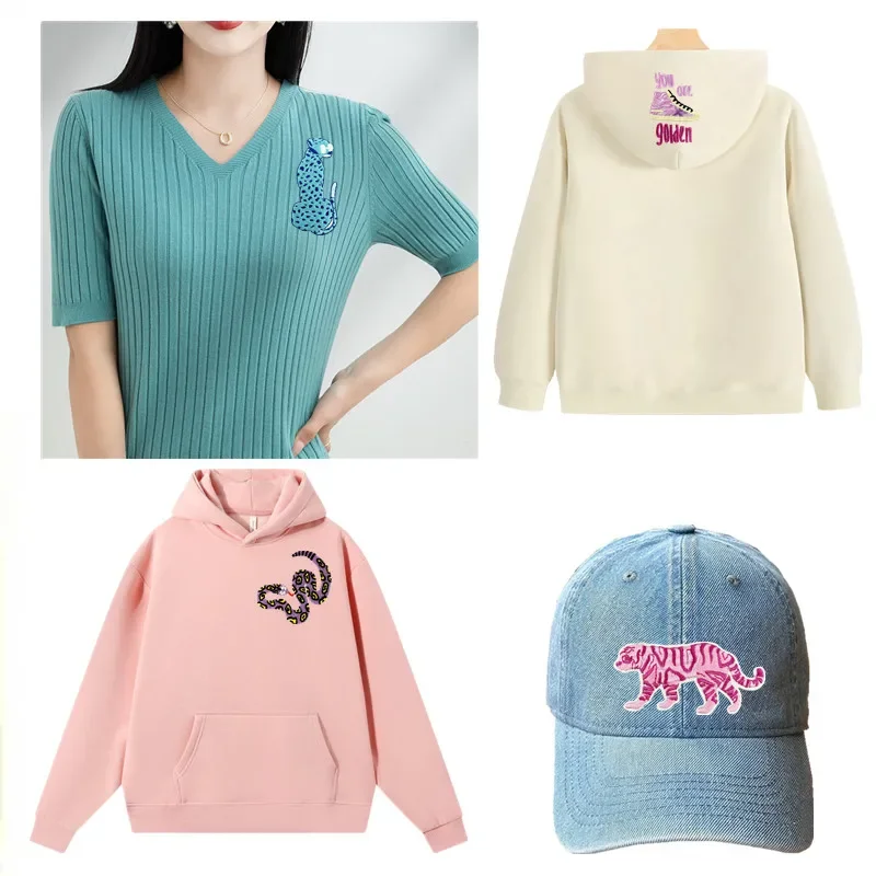 Pink Embroidered Patches Appliqué Tiger Snake Iron/Sew On Patches for Clothes Hats Jeans Skirts Backpacks
Pink Embroidered Patches Appliqué Tiger Snake Iron/Sew On Patches for Clothes Hats Jeans Skirts Backpacks