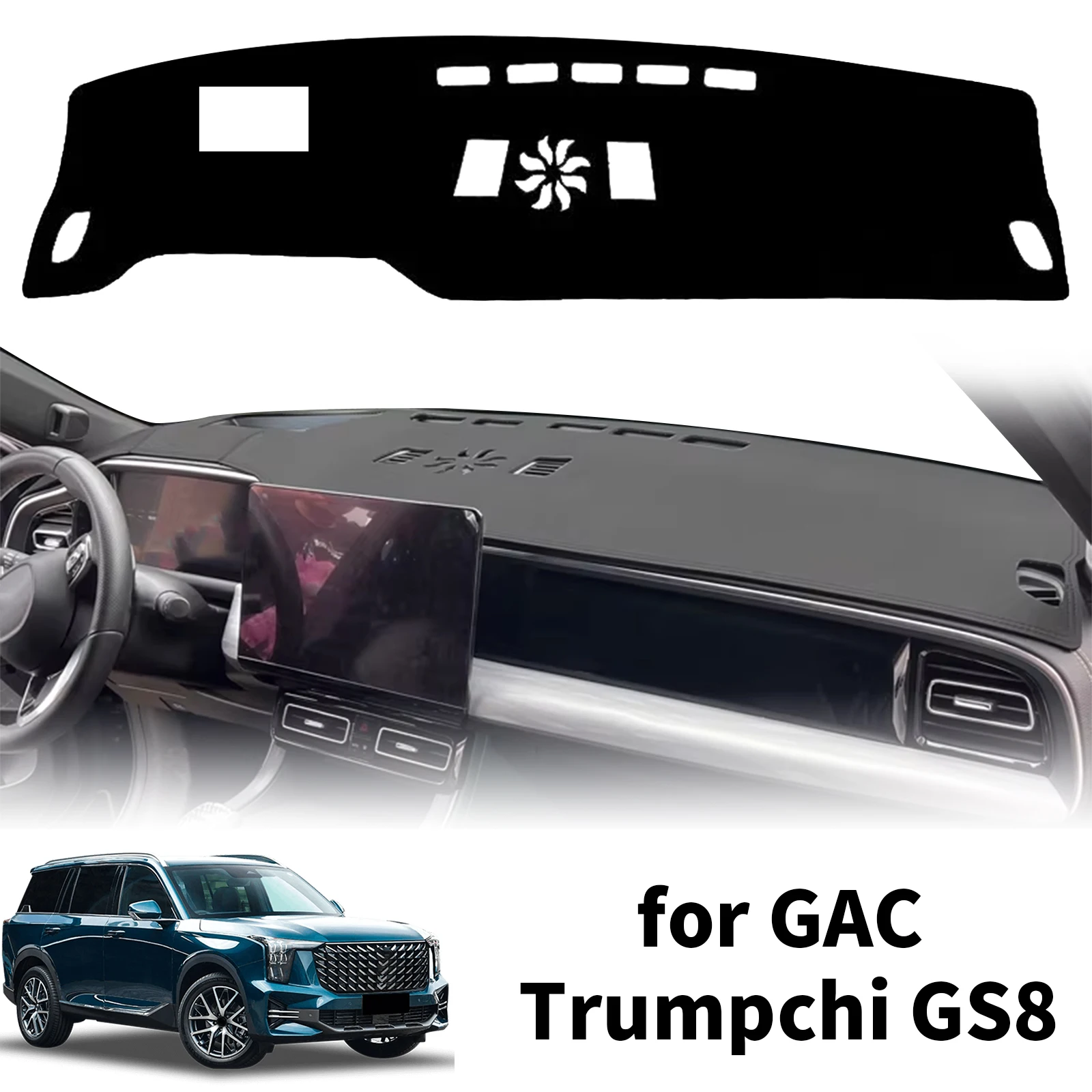for GAC Trumpchi GS8 2023-2025 2026 Custom Fit Car Dashboard Cover Sunshade Dash Mat Anti‑Slip Dashmat Protector Pad Accessories
for GAC Trumpchi GS8 2023-2025 2026 Custom Fit Car Dashboard Cover Sunshade Dash Mat Anti‑Slip Dashmat Protector Pad Accessories