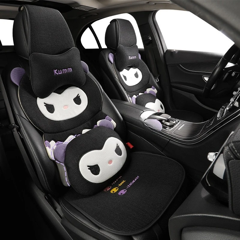 Kuromi Car Seat Cover Universal Seat Cushion Breathable flax Comfort Protector Pad Car Interior Accessories
Kuromi Car Seat Cover Universal Seat Cushion Breathable flax Comfort Protector Pad Car Interior Accessories