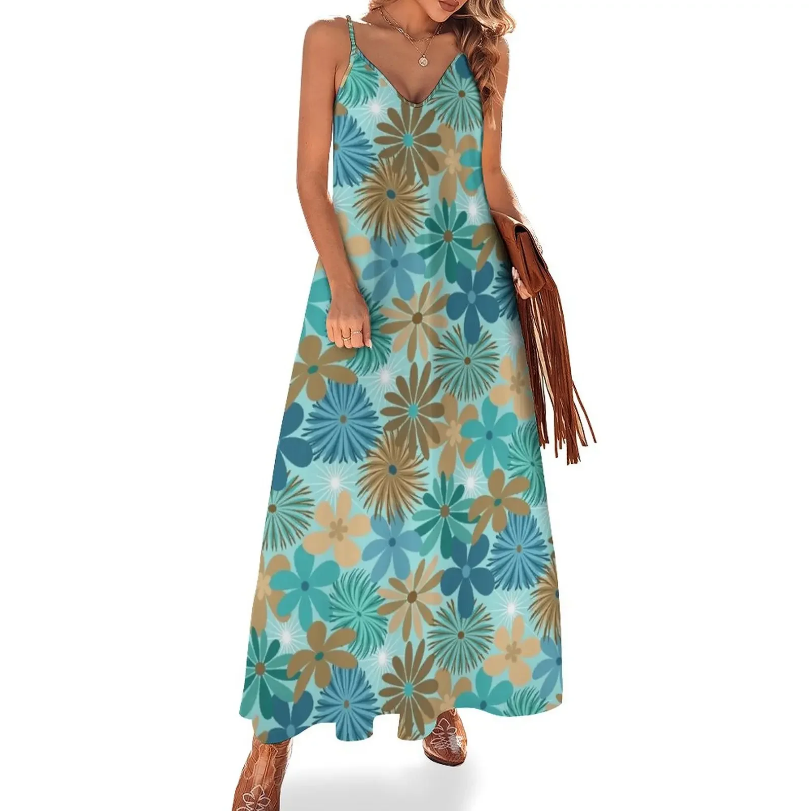 Flashback Floral - Blue and Brown Sleeveless Dress women's evening dress 2025 wedding dresses for woman dresses for prom Dress
Flashback Floral - Blue and Brown Sleeveless Dress women's evening dress 2025 wedding dresses for woman dresses for prom Dress