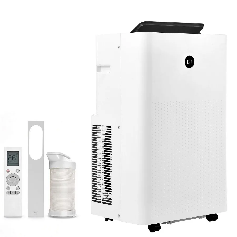 Portable Air Conditioner, 12000 BTU ASHRAE 8150 BTU SACC 4-in-1 Standing Cooling Ac Unit, LED Touch Panel and Remote Control, 2
Portable Air Conditioner, 12000 BTU ASHRAE 8150 BTU SACC 4-in-1 Standing Cooling Ac Unit, LED Touch Panel and Remote Control, 2
