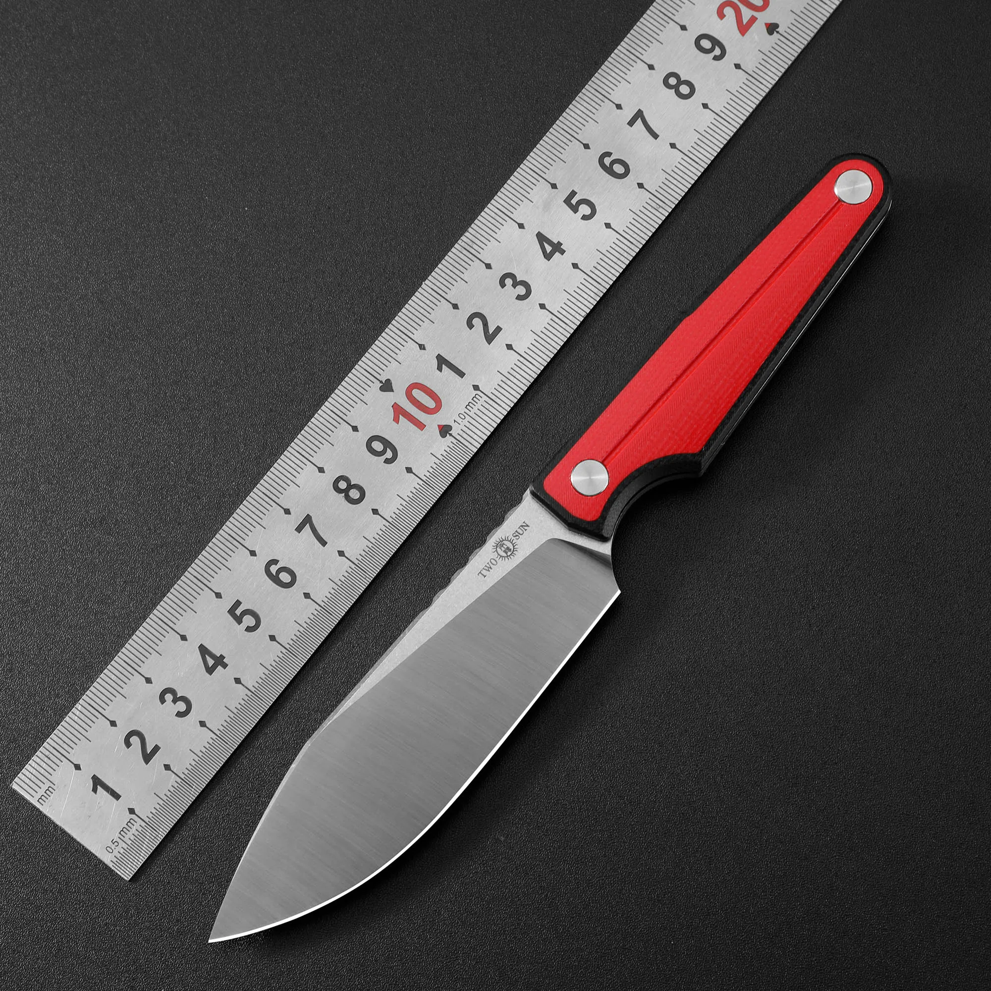 TWOSUN TS519 Fixed Blade Knife 14C28N Satin G10 Multi Tool Combat Knife with Kydex Sheath Survival Fishing edc Gear Hand Tool
TWOSUN TS519 Fixed Blade Knife 14C28N Satin G10 Multi Tool Combat Knife with Kydex Sheath Survival Fishing edc Gear Hand Tool