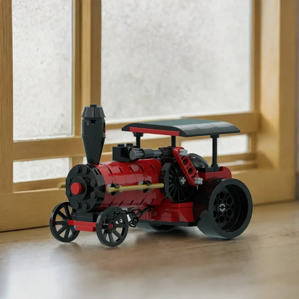 144-Piece MOC Steam Traction Engine Minifig Scale - Vintage Steam Tractor Model, Model Building Blocks, Birthday DIY Toys Gift
144-Piece MOC Steam Traction Engine Minifig Scale - Vintage Steam Tractor Model, Model Building Blocks, Birthday DIY Toys Gift