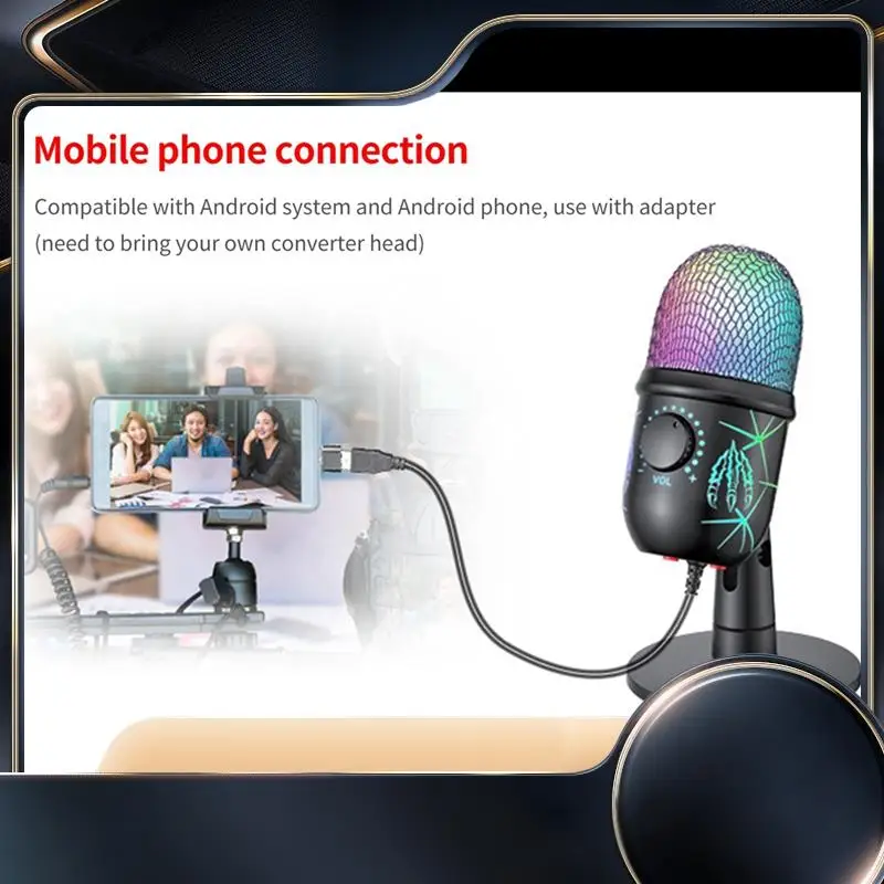 USB Condenser Microphone With Noise Cancellation USB Gaming Microphone For Pc Computer Laptop Video Recording
USB Condenser Microphone With Noise Cancellation USB Gaming Microphone For Pc Computer Laptop Video Recording