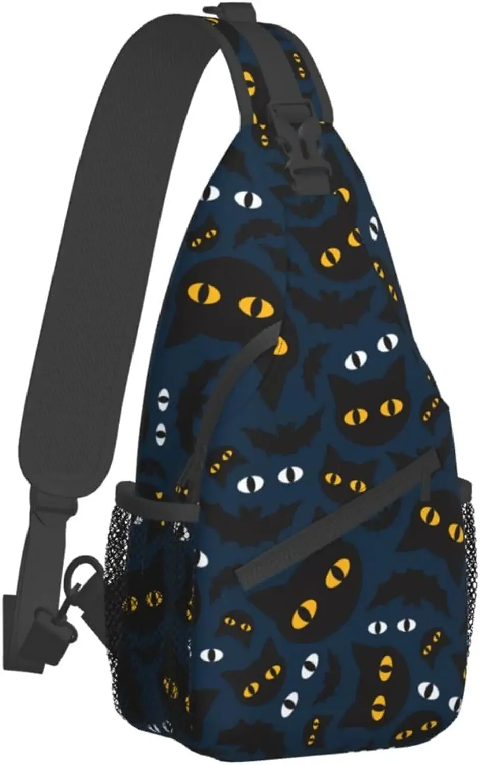 Halloween Cats Eyes Sling Bag for Women Men Funny Halloween Crossbody Shoulder Bags Adjustable Casual Daypacks Chest Bag
Halloween Cats Eyes Sling Bag for Women Men Funny Halloween Crossbody Shoulder Bags Adjustable Casual Daypacks Chest Bag