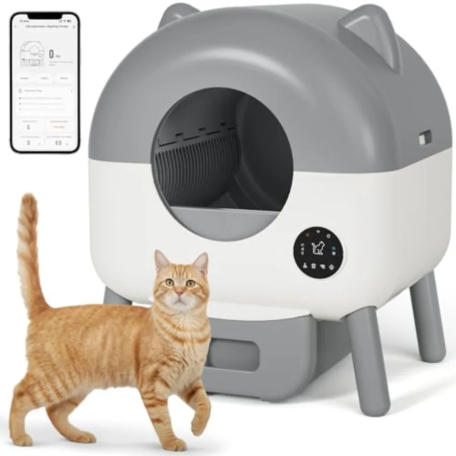 Полностью закрытый автоматический ящик для мусора большой емкости 76 л с дизайном кошачьих ушей Встроенная система мешков для мусора Аромадиффузионный ящик и
Полностью закрытый автоматический ящик для мусора большой емкости 76 л с дизайном кошачьих ушей Встроенная система мешков для мусора Аромадиффузионный ящик и