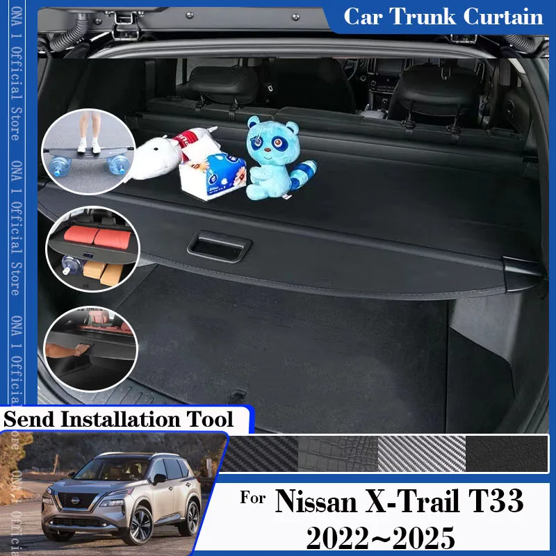 Для Nissan X-Trail X Trail T33 2022 ~ 2025, Автомобильный задний багажник, занавеска, багажная стойка, перегородка, комплект безопасности, автомобильные аксессуары
Для Nissan X-Trail X Trail T33 2022 ~ 2025, Автомобильный задний багажник, занавеска, багажная стойка, перегородка, комплект безопасности, автомобильные аксессуары