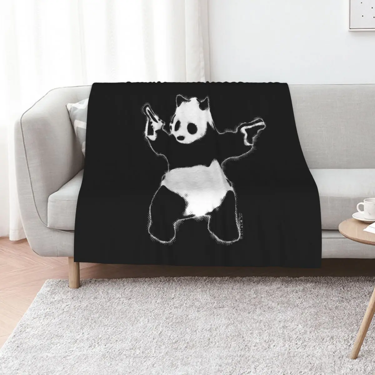 Banksy Panda with guns black and white grunge Graffiti Street art on black background HD HIGH QUALITY ONLINE STORE Throw Blanket
Banksy Panda with guns black and white grunge Graffiti Street art on black background HD HIGH QUALITY ONLINE STORE Throw Blanket