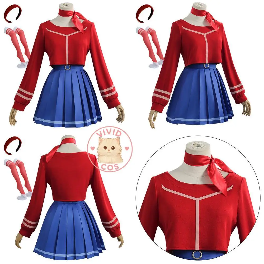 Popular Game Miside Cosplay Costume Anime Mita Original Outfit Red JK Set Classic Cute Role Play for Women Wig Comic Con Party
Popular Game Miside Cosplay Costume Anime Mita Original Outfit Red JK Set Classic Cute Role Play for Women Wig Comic Con Party