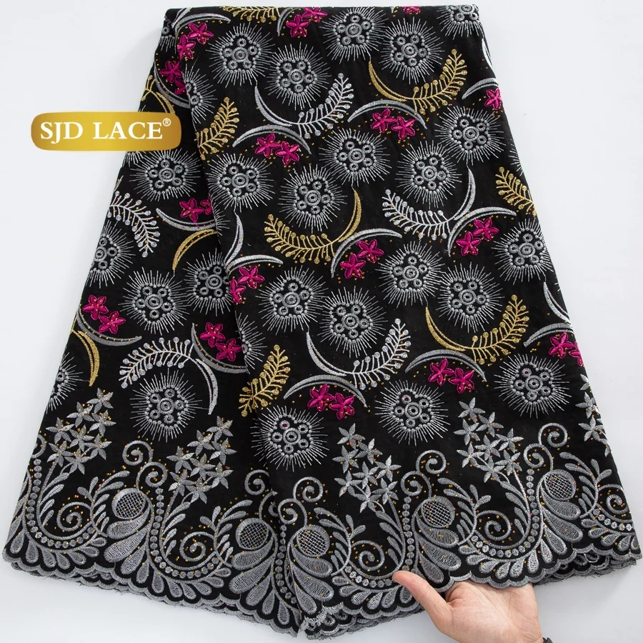 SJD LACE Nigerian Lace Fabrics African Cotton 2026 High Quality Swiss Voile Lace with stones for Women Wedding Party Dresse 4910
SJD LACE Nigerian Lace Fabrics African Cotton 2026 High Quality Swiss Voile Lace with stones for Women Wedding Party Dresse 4910