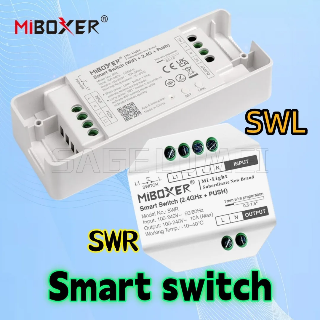 НОВЫЙ интеллектуальный переключатель SWL SWR (WiFi + 2,4G + PUSH) Поддержка функции мульти таймера/ Управление приложениями Tuya Smart Для светодиодных фонарей AC100~240V
НОВЫЙ интеллектуальный переключатель SWL SWR (WiFi + 2,4G + PUSH) Поддержка функции мульти таймера/ Управление приложениями Tuya Smart Для светодиодных фонарей AC100~240V