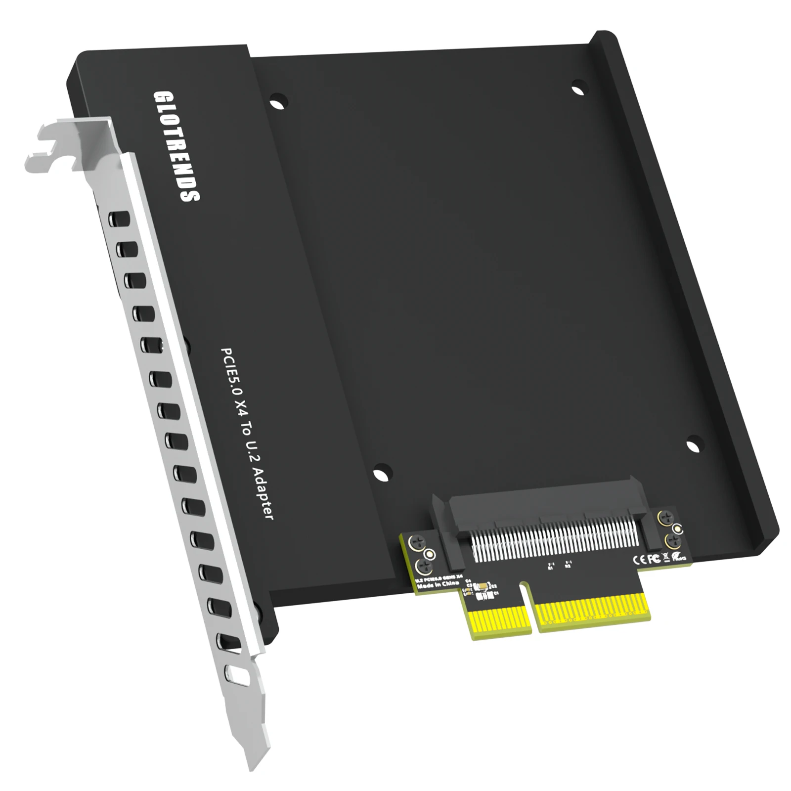 U.2 to PCIe 5.0 X4 Adapter for 2.5 Inch U.2 SSD, PCIe 5.0 X4 Full Speed
U.2 to PCIe 5.0 X4 Adapter for 2.5 Inch U.2 SSD, PCIe 5.0 X4 Full Speed