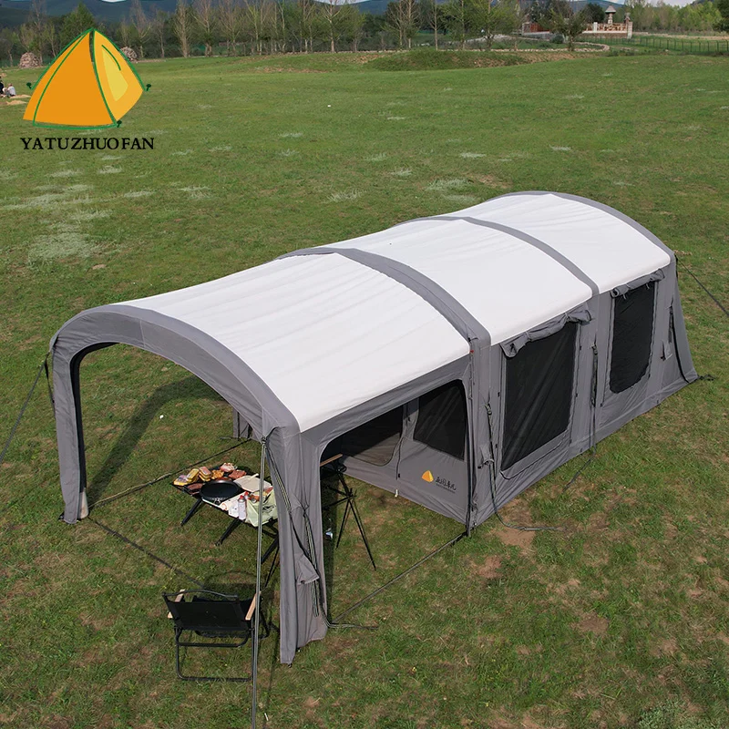 OEM, ODM New Large Air House Tent Easy Set up Extend 19 Sqm air Pole Glamping Cabin Inflatable Camping Tent Party Event Outdoor
OEM, ODM New Large Air House Tent Easy Set up Extend 19 Sqm air Pole Glamping Cabin Inflatable Camping Tent Party Event Outdoor