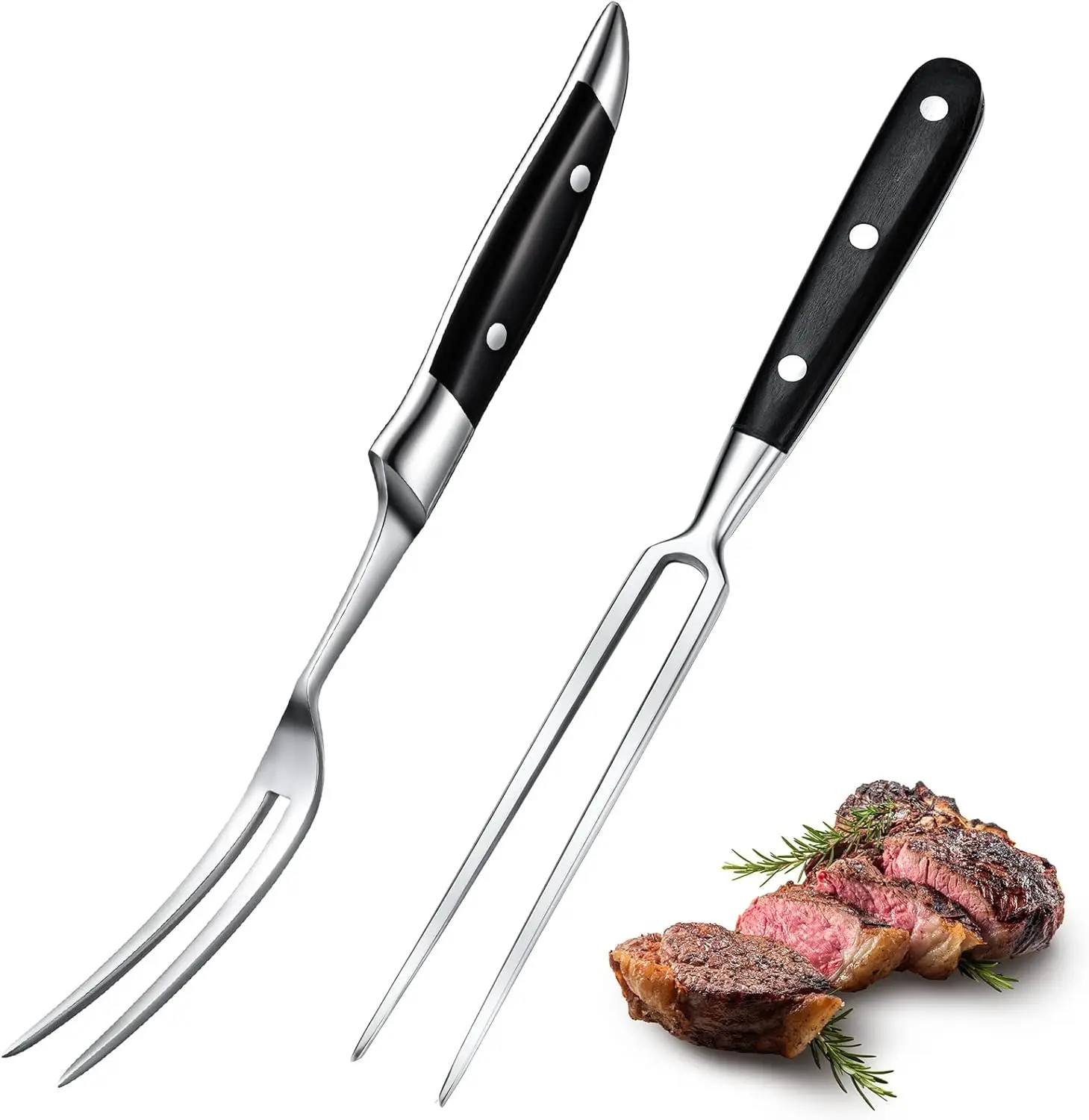 2PCS 12" Carving Fork Set – Stainless Steel Meat Forks with Wood & ABS Handle for Grilling, Cooking & Serving
2PCS 12" Carving Fork Set – Stainless Steel Meat Forks with Wood & ABS Handle for Grilling, Cooking & Serving