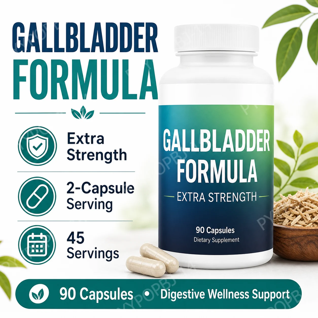 Gallbladder Formula Extra Strength Digestive Enzymes 90 Capsules 45 Servings Non-GMO Gluten Free Vegan
Gallbladder Formula Extra Strength Digestive Enzymes 90 Capsules 45 Servings Non-GMO Gluten Free Vegan