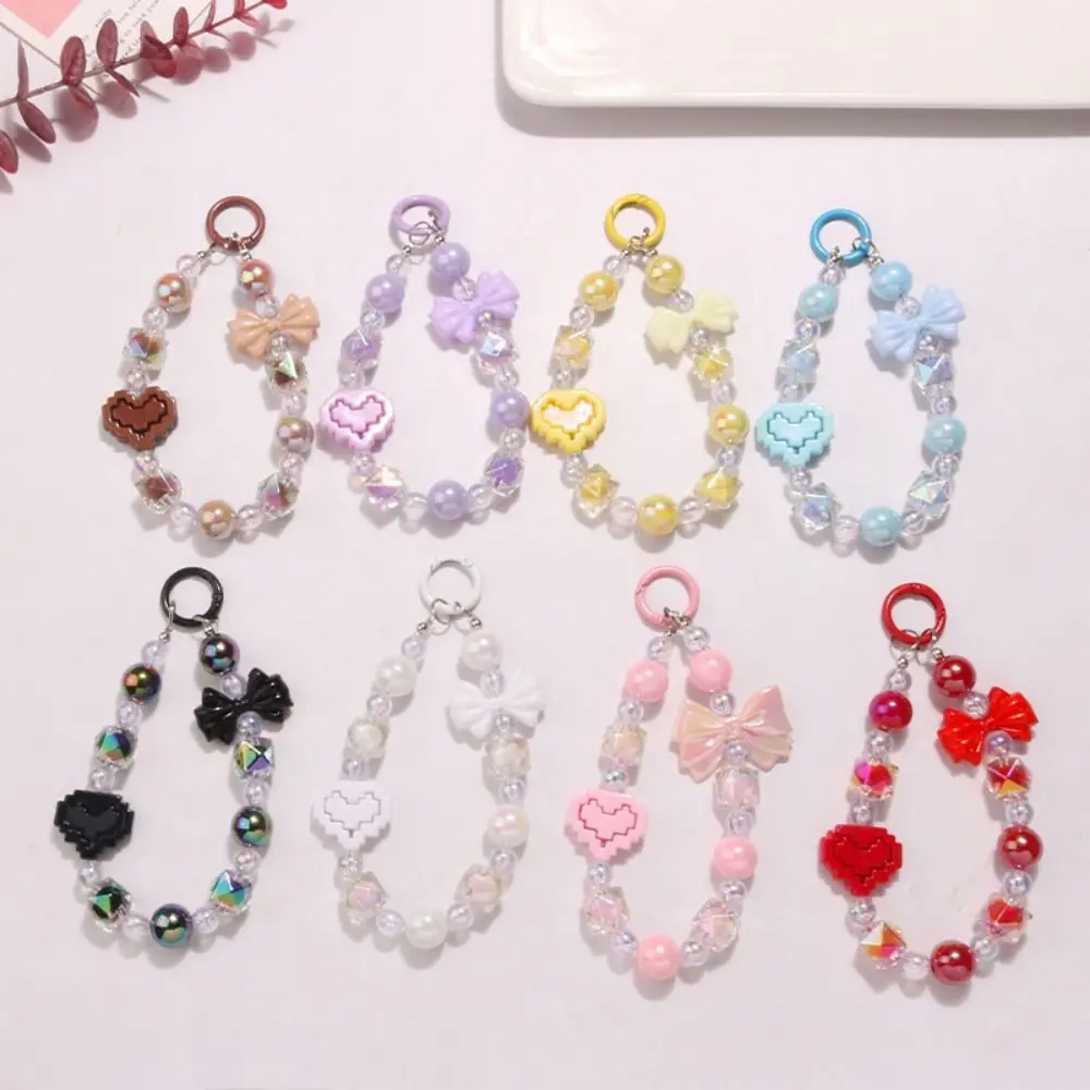 Anti-lost Bow Mobile Phone Straps Acrylic Bracelet Keychain Bag Chain Lanyard Korean Style Beaded Wrist Strap Girls
Anti-lost Bow Mobile Phone Straps Acrylic Bracelet Keychain Bag Chain Lanyard Korean Style Beaded Wrist Strap Girls