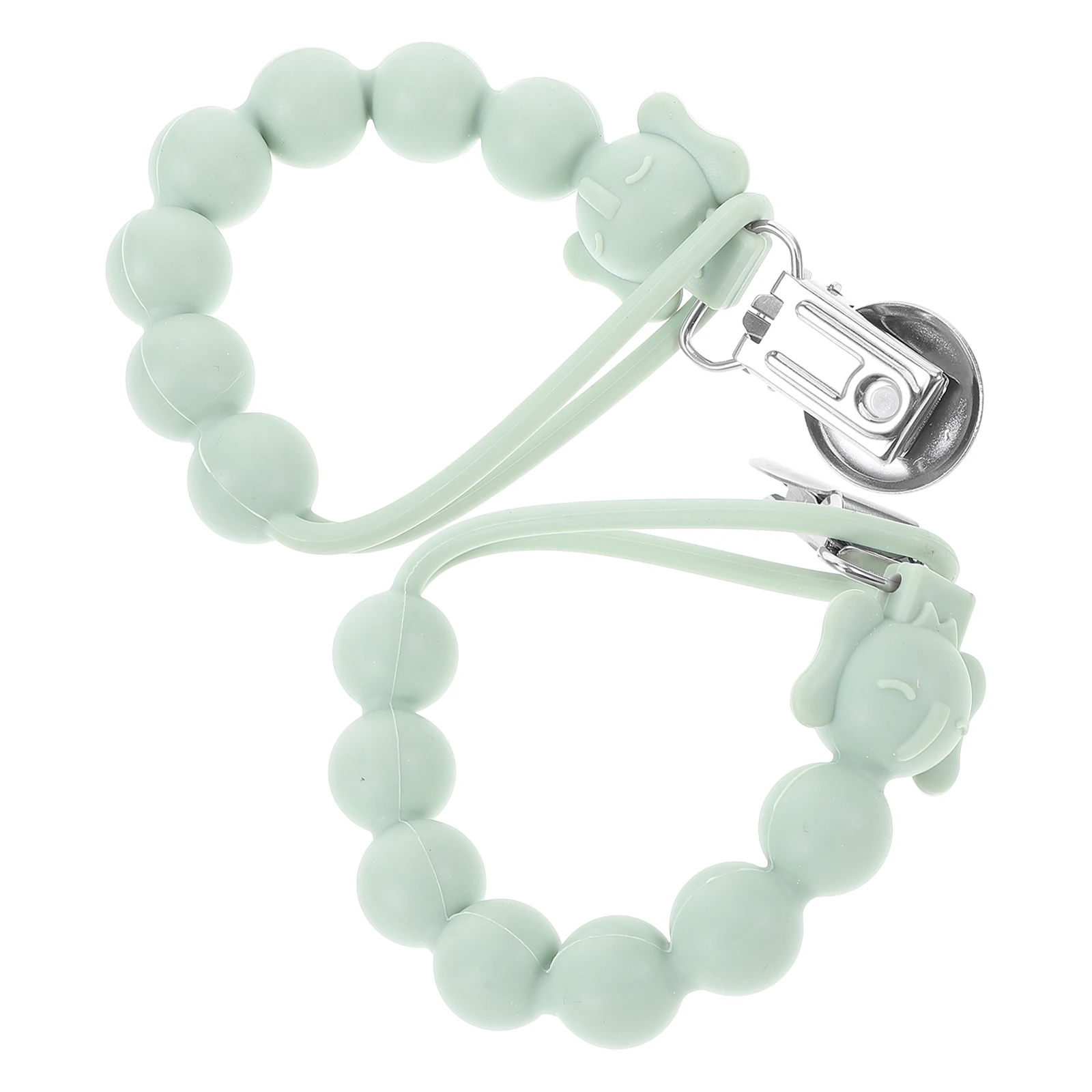 2Pcs Silicone Pacifier Holder Clip Food Grade Silica Gel Baby Toy Strap Teether Chain Accessories Infant Leash
2Pcs Silicone Pacifier Holder Clip Food Grade Silica Gel Baby Toy Strap Teether Chain Accessories Infant Leash