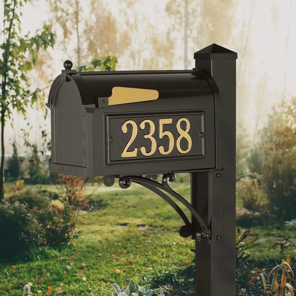 Superior Mailbox with Side AddrPlaq, Personalized Large Mailbox with Post and AddrPlaque or Outside, Package Mailbox with Post B
Superior Mailbox with Side AddrPlaq, Personalized Large Mailbox with Post and AddrPlaque or Outside, Package Mailbox with Post B