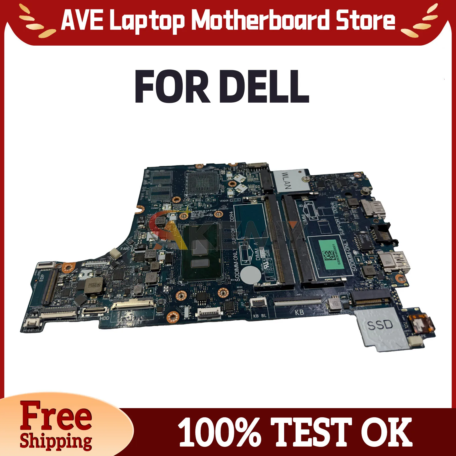 LA-F116P Motherboard For DELL Latitude 3490 3590 08M4FC 05NDV7 0CXRM1 Laptop Mainboard i3 i5 i7 7th/8th Gen Fully Tested
LA-F116P Motherboard For DELL Latitude 3490 3590 08M4FC 05NDV7 0CXRM1 Laptop Mainboard i3 i5 i7 7th/8th Gen Fully Tested