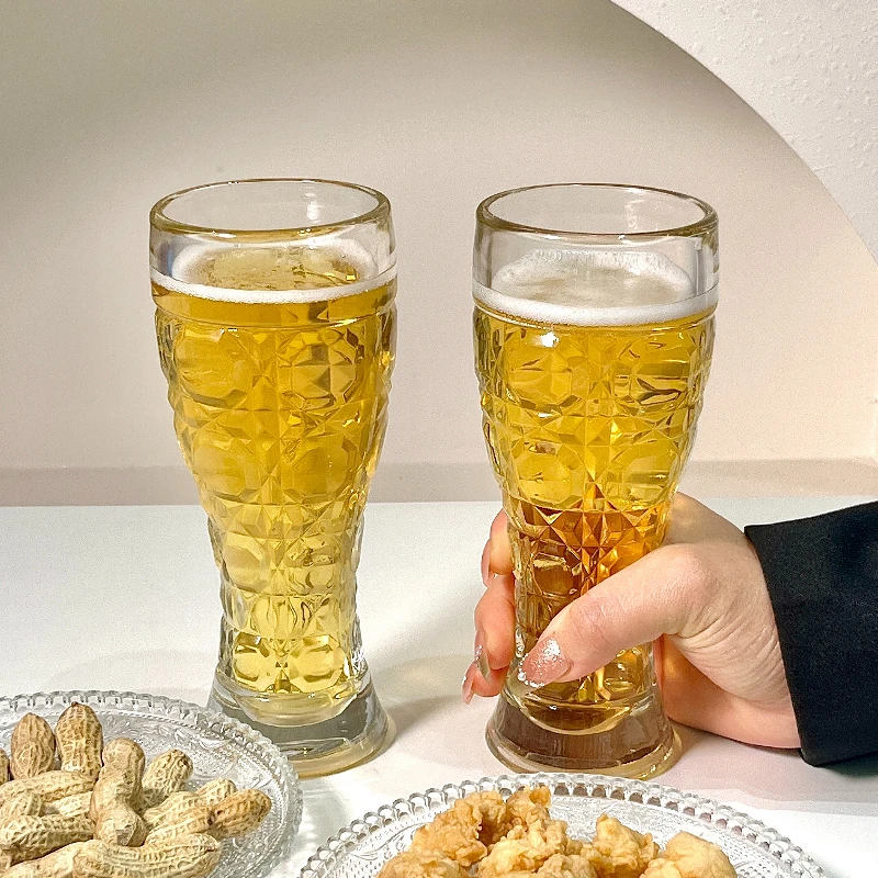 2pcs Sets Beer Glass Unique Design Thickened Craft Beer Glass Party Large Capacity Water Cup Wheat Beer Glass Kitchen Supplies
2pcs Sets Beer Glass Unique Design Thickened Craft Beer Glass Party Large Capacity Water Cup Wheat Beer Glass Kitchen Supplies