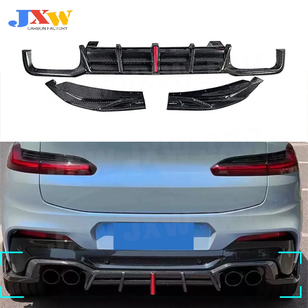 Carbon Fiber Rear Bumper Diffuser Splitters for BMW X4M X3M F97 F98 2019-2023 Rear Bumper Lip With Light Bodykit Car Styling FRP
Carbon Fiber Rear Bumper Diffuser Splitters for BMW X4M X3M F97 F98 2019-2023 Rear Bumper Lip With Light Bodykit Car Styling FRP