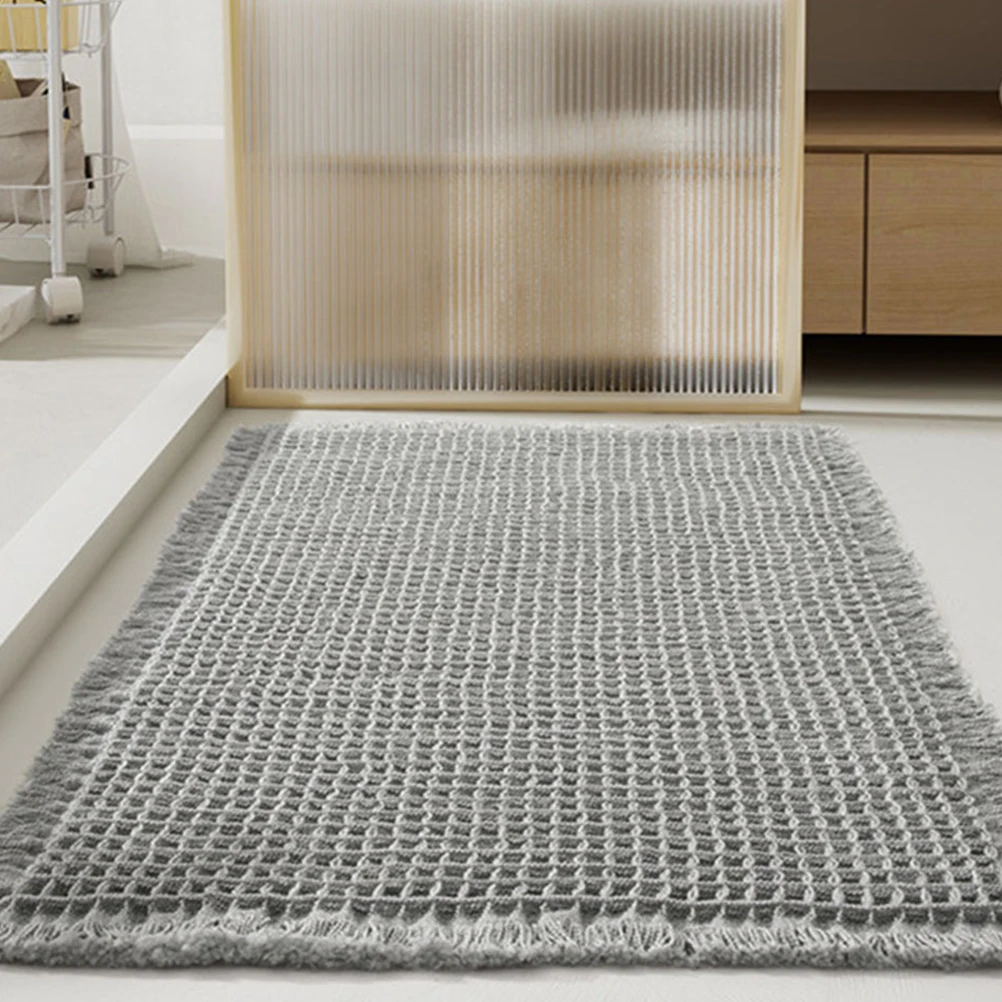Grey 43x61cm Bathroom Mats Anti Skid Water Absorption Shower Rugs Bath Decorative Floor Pads Office Washable Durability
Grey 43x61cm Bathroom Mats Anti Skid Water Absorption Shower Rugs Bath Decorative Floor Pads Office Washable Durability