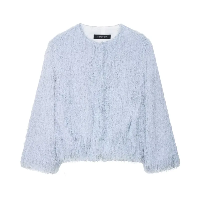 HipSeam Fringed Jacket Women Autumn O Neck Long Sleeve Women's Elastic Hem Jacket Fashion Female Coats 
HipSeam Fringed Jacket Women Autumn O Neck Long Sleeve Women's Elastic Hem Jacket Fashion Female Coats
