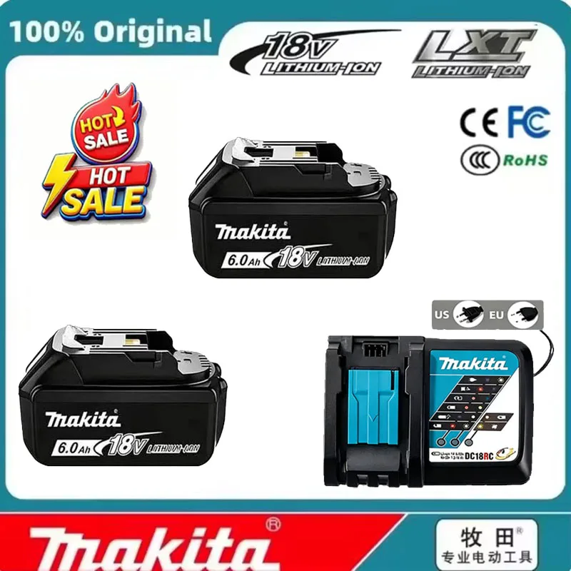 100% оригинальный аккумулятор Makita. Перезаряжаемый аккумулятор 18В 6.0Ач, замена для Makita BL1830B L1840B L1850B L1860B, аккумулятор для электроинструментов.
100% оригинальный аккумулятор Makita. Перезаряжаемый аккумулятор 18В 6.0Ач, замена для Makita BL1830B L1840B L1850B L1860B, аккумулятор для электроинструментов.