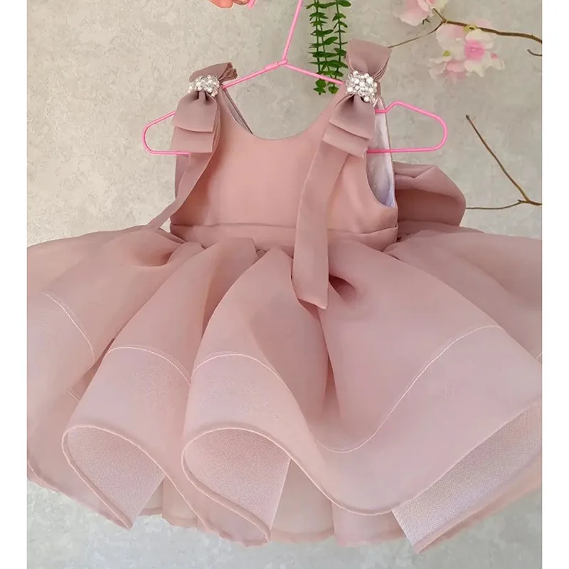 Cute Pink Kids Princess Gown For School Performance Beaded Bow Flower Girls Dresses For Wedding children Birthday Party Clothes
Cute Pink Kids Princess Gown For School Performance Beaded Bow Flower Girls Dresses For Wedding children Birthday Party Clothes