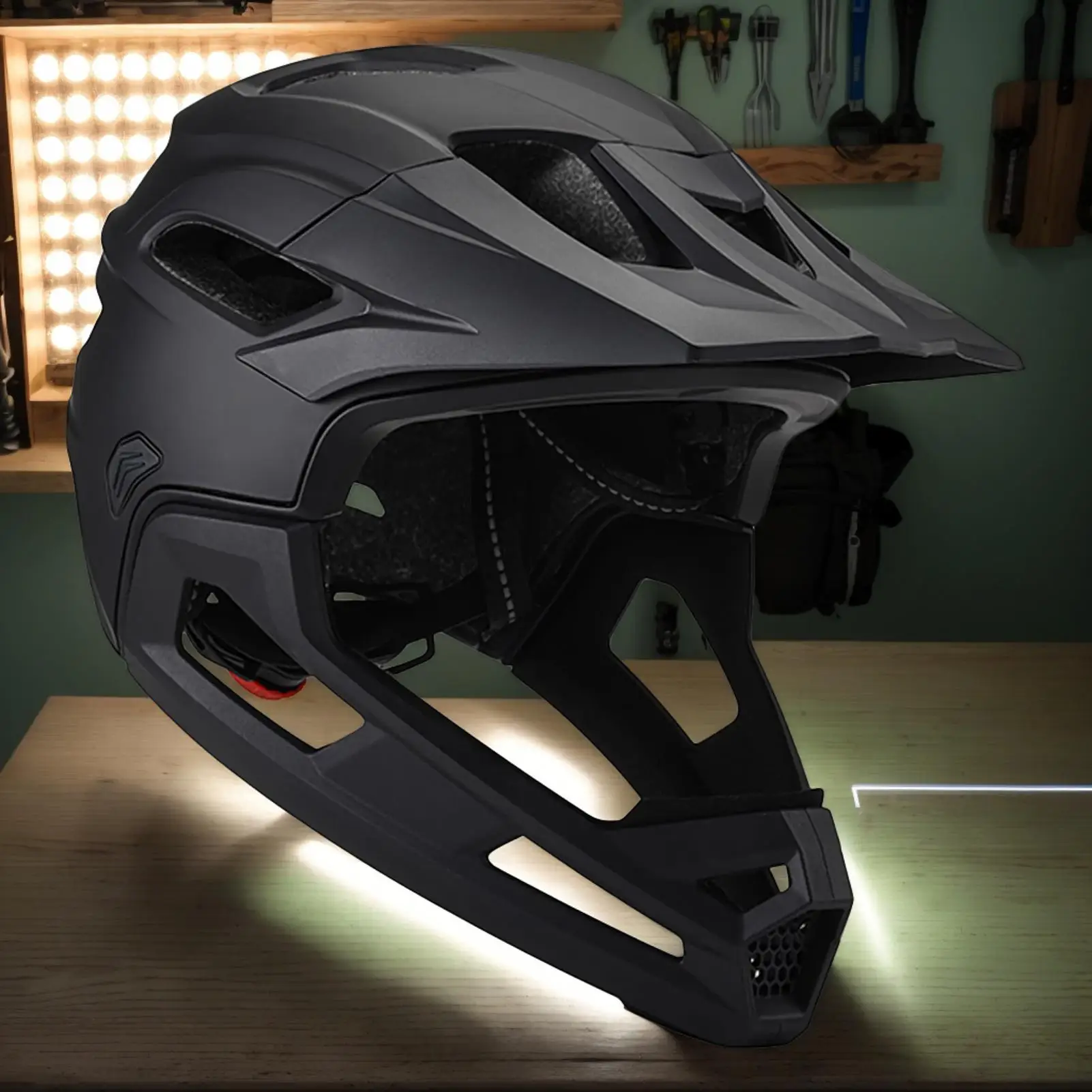 Mountain Bike Helmet With Detachable Chin Strap And Visor Adult Mountain Bike Helmets Adjustable Unisex Head Protection Helmets
Mountain Bike Helmet With Detachable Chin Strap And Visor Adult Mountain Bike Helmets Adjustable Unisex Head Protection Helmets