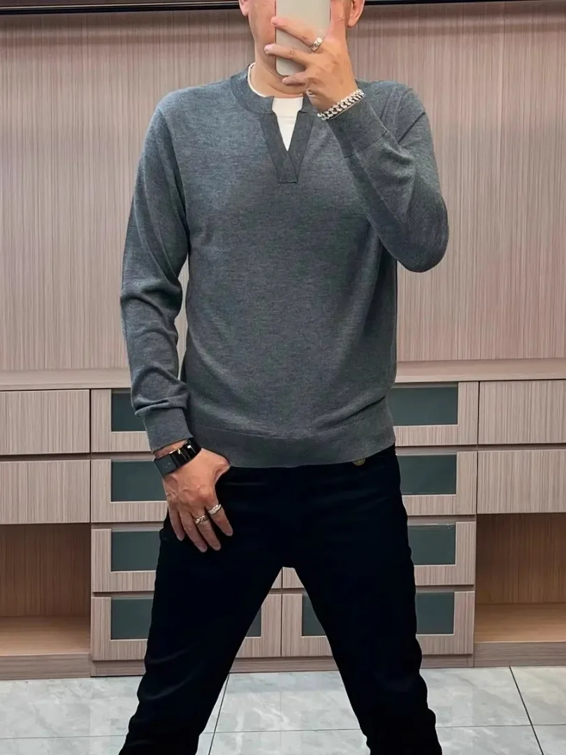 Модный вязаный свитер с искусственным воротником из двух частей, мужской новый осенне-зимний свитер высокого качества, универсальный Busin, европейские товары
Модный вязаный свитер с искусственным воротником из двух частей, мужской новый осенне-зимний свитер высокого качества, универсальный Busin, европейские товары