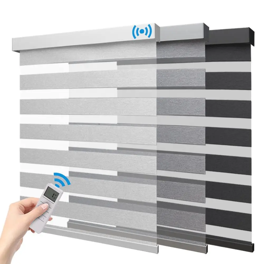 Customized Hot Selling Automatic Remote Voice Control Connect Wifi Google Zebra Blinds For Window
Customized Hot Selling Automatic Remote Voice Control Connect Wifi Google Zebra Blinds For Window