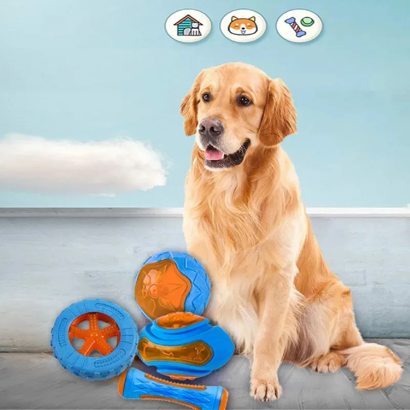 Squeaky Dog Chew Toys for Aggressive Chewers Large Dogs Indestructible Rubber Chewing Toys for Teeth Cleaning Interactive Puppy
Squeaky Dog Chew Toys for Aggressive Chewers Large Dogs Indestructible Rubber Chewing Toys for Teeth Cleaning Interactive Puppy
