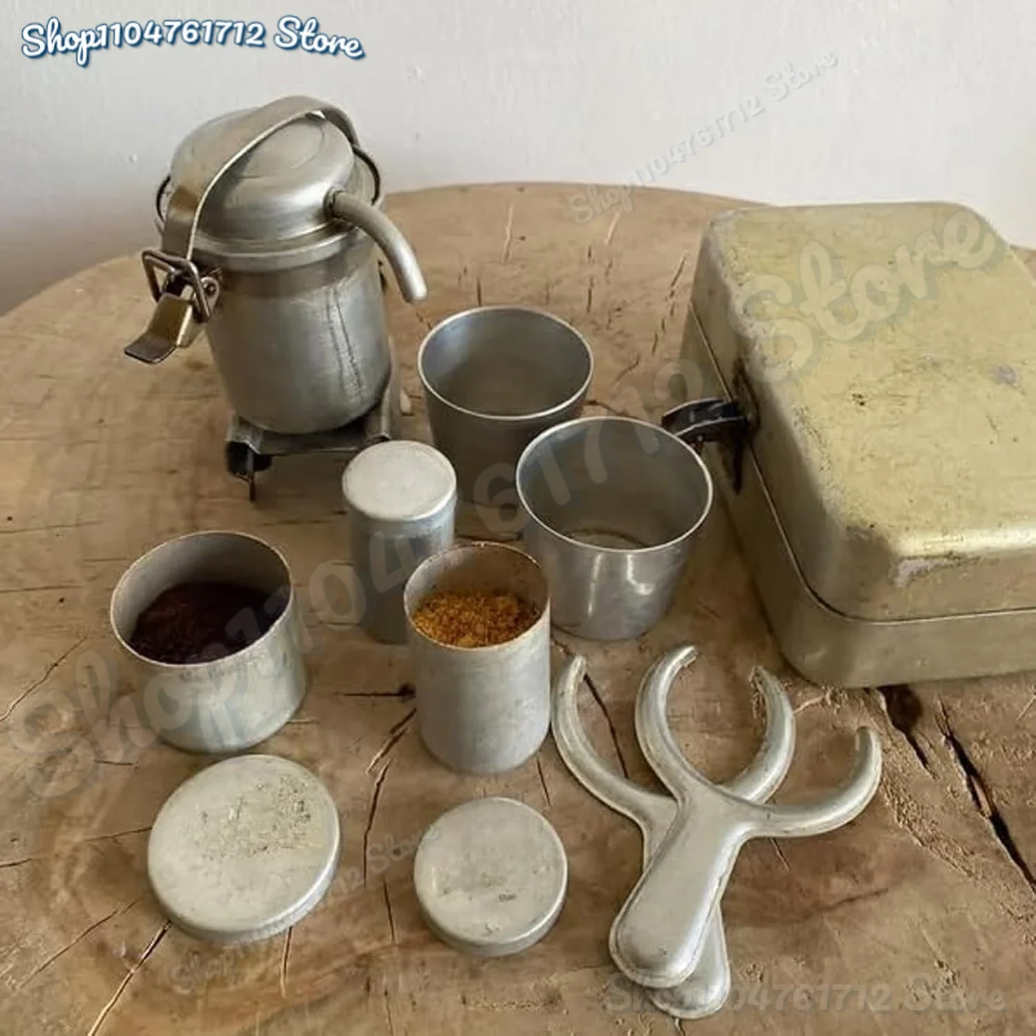Extra Rare Collectors Camping Coffee Kit,Vintage Outdoor Coffee Pour Over Kit,Portable Travel Outdoor Coffees Sets For Travel
Extra Rare Collectors Camping Coffee Kit,Vintage Outdoor Coffee Pour Over Kit,Portable Travel Outdoor Coffees Sets For Travel
