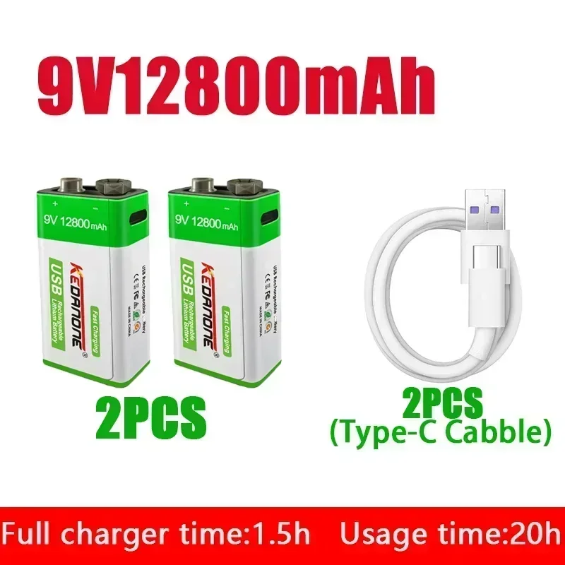 2024NEW NEW 9V 12800mAh li-ion Rechargeable battery Micro USB Batteries 9 v lithium for Multimeter Microphone Toy Remote Control
2024NEW NEW 9V 12800mAh li-ion Rechargeable battery Micro USB Batteries 9 v lithium for Multimeter Microphone Toy Remote Control