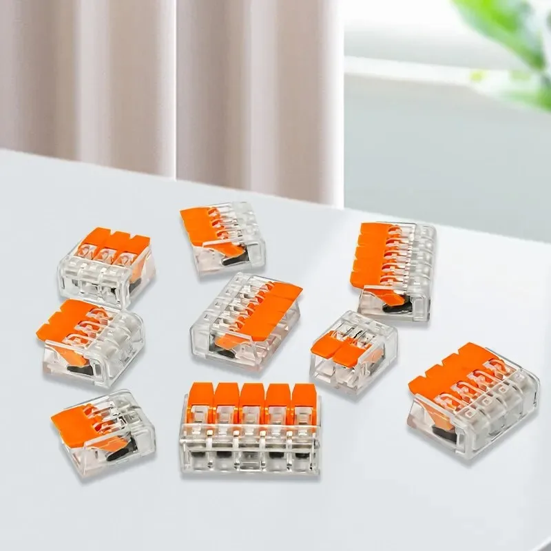Cable Connector 10Pcs PCT-413 Electrical Wire Block Clamp Kit Terminal Cable Reusable Mini Quick Home Wire Terminal Connector
Cable Connector 10Pcs PCT-413 Electrical Wire Block Clamp Kit Terminal Cable Reusable Mini Quick Home Wire Terminal Connector