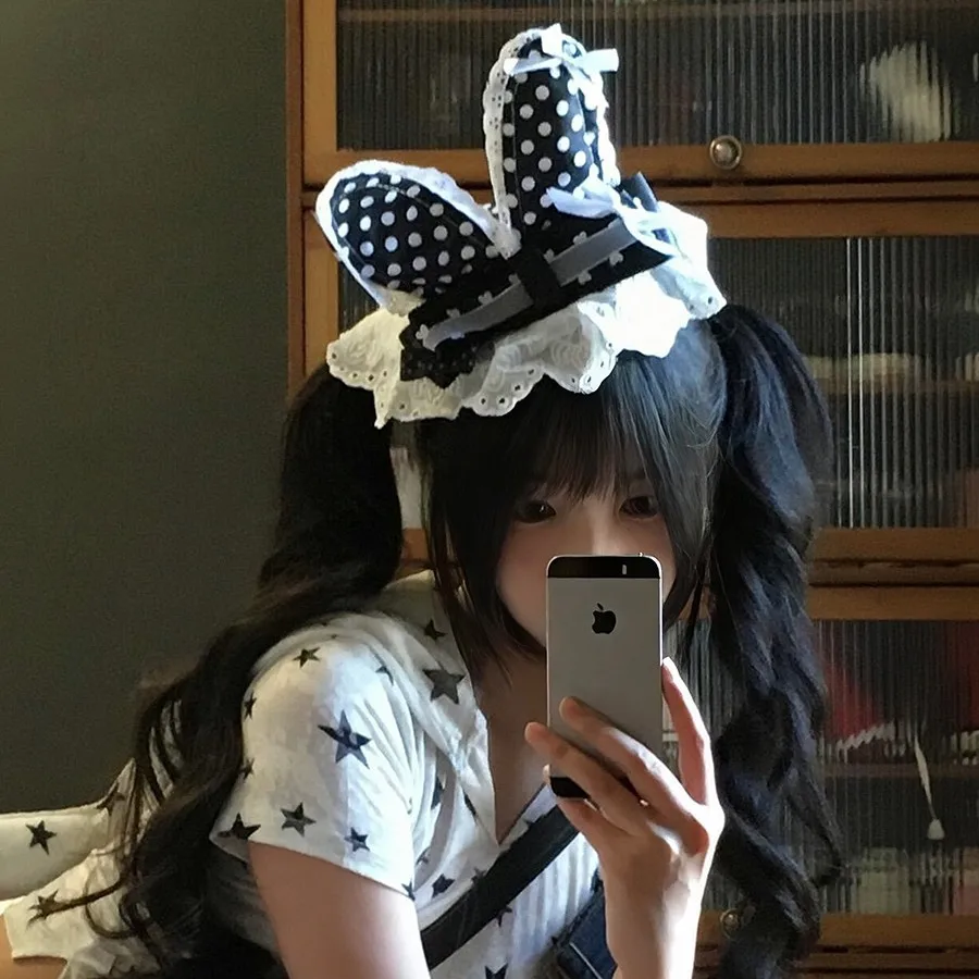Sweet Girly Japanese Lace Bow Polka Dot Side Clip Top Hairpin Female Cute Lolita Hair Accessories Headband
Sweet Girly Japanese Lace Bow Polka Dot Side Clip Top Hairpin Female Cute Lolita Hair Accessories Headband