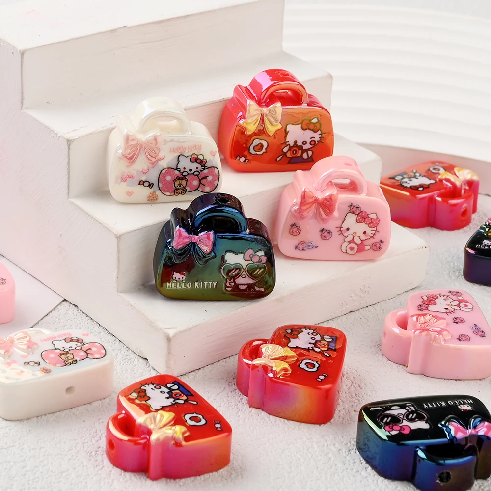 10 шт., полимерные бусины с принтом «Hello Kitty», сумка в форме фокуса, бусина для ручной работы, цепочка для соски, зажим для пустышки, держатель для прорезывания зубов, аксессуары для игрушек 
10 шт., полимерные бусины с принтом «Hello Kitty», сумка в форме фокуса, бусина для ручной работы, цепочка для соски, зажим для пустышки, держатель для прорезывания зубов, аксессуары для игрушек