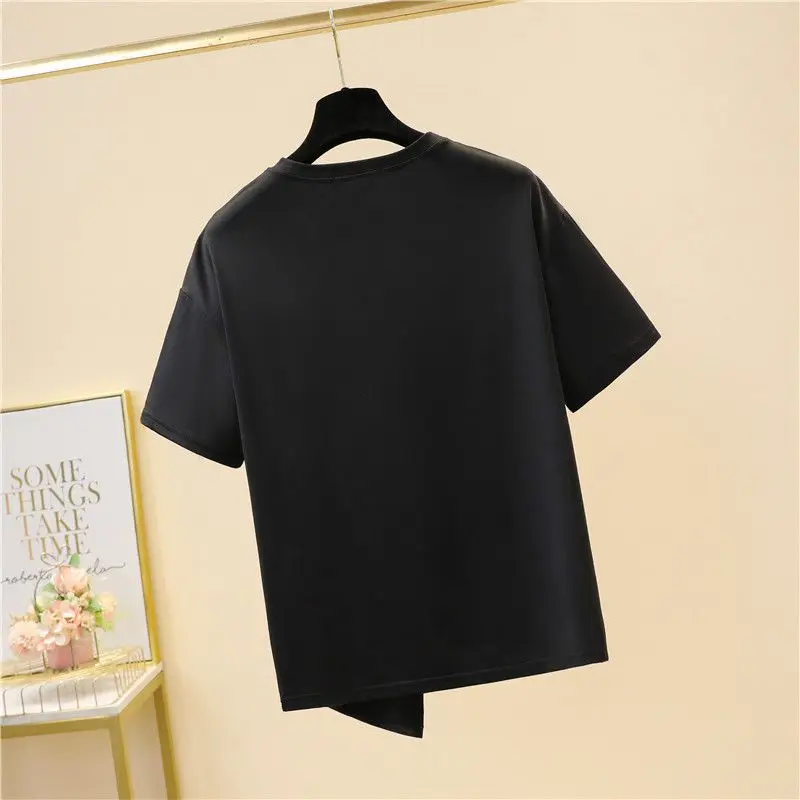 Plus Size Thin Contrast Patchwork Street Casual Tops Women Clothes Summer New Short Sleeve Loose Trend T Shirts Vintage Harajuku
Plus Size Thin Contrast Patchwork Street Casual Tops Women Clothes Summer New Short Sleeve Loose Trend T Shirts Vintage Harajuku